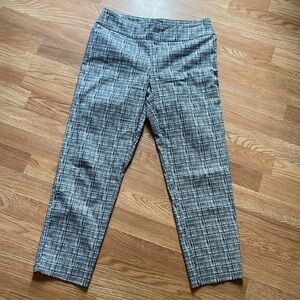 Zac & Rachel Crosshatch Print Pull-On Pants